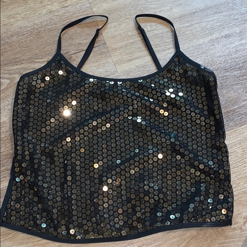 Victoria’s secret bling bling top gold